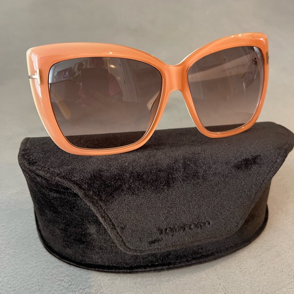 Tom Ford peach pink sunglasses